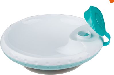 BabyOno BabyOno Ohřívací talířek s přísavkou - mátová - obrázek 1