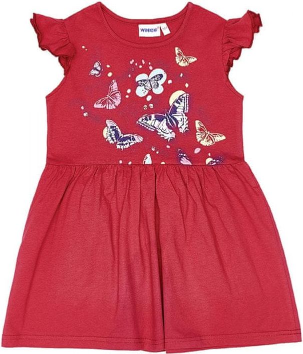WINKIKI dívčí šaty WKG91351 98 růžová - obrázek 1