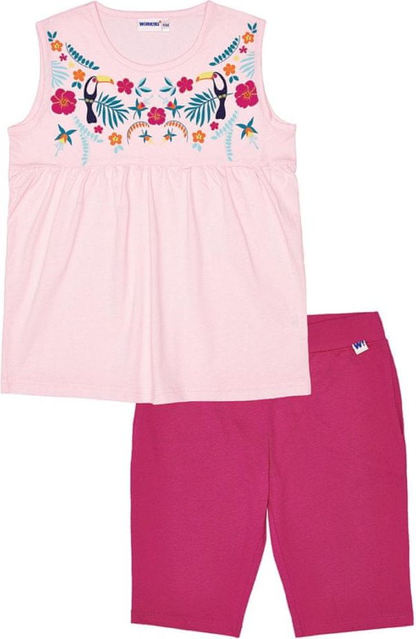 WINKIKI dívčí pyžamo WJG91170 128 růžová - obrázek 1