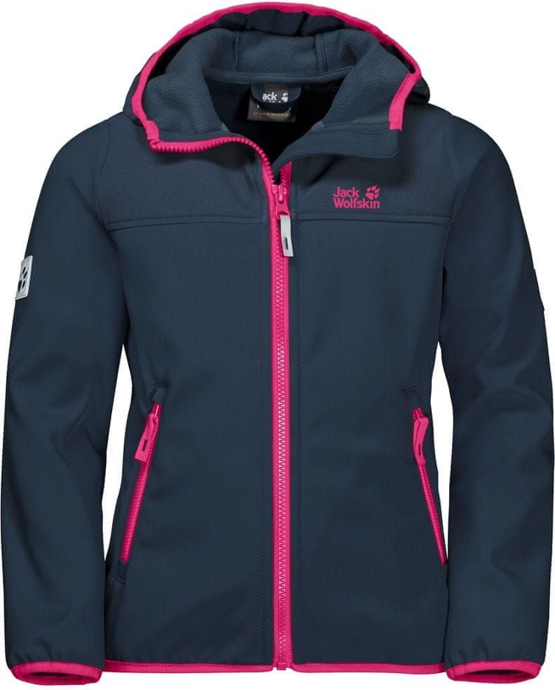 Jack Wolfskin dívčí bunda FOURWINDS JACKET KIDS 152, modrá - obrázek 1