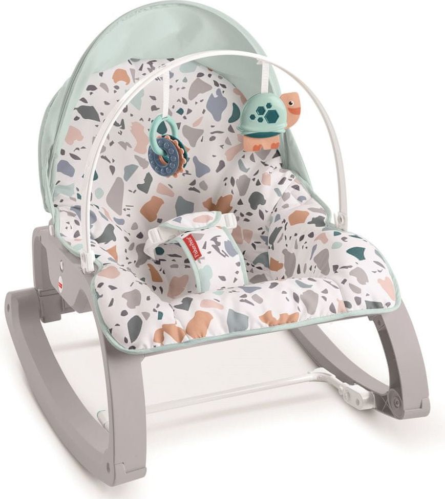 Fisher-Price Sedátko od miminka po batole Terrazzo se stříškou - obrázek 1
