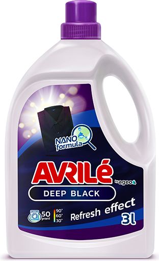 Avrilé Deep Black prací gel na černé prádlo, 50 praní 3 l - obrázek 1