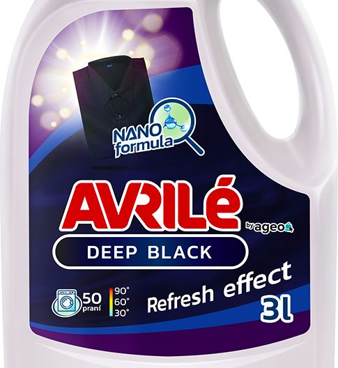 Avrilé Deep Black prací gel na černé prádlo, 50 praní 3 l - obrázek 2