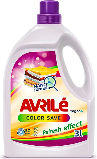 Avrilé Color Save prací gel na barevné prádlo, 50 praní 3 l - obrázek 1