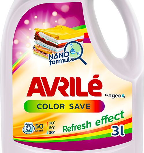 Avrilé Color Save prací gel na barevné prádlo, 50 praní 3 l - obrázek 2