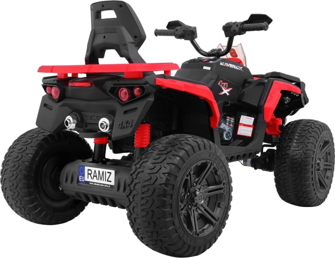 Elektrická čtyřkolka Maverick 4x4 - červená - obrázek 10