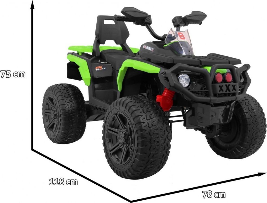 Elektrická čtyřkolka Maverick 4x4 - červená - obrázek 14