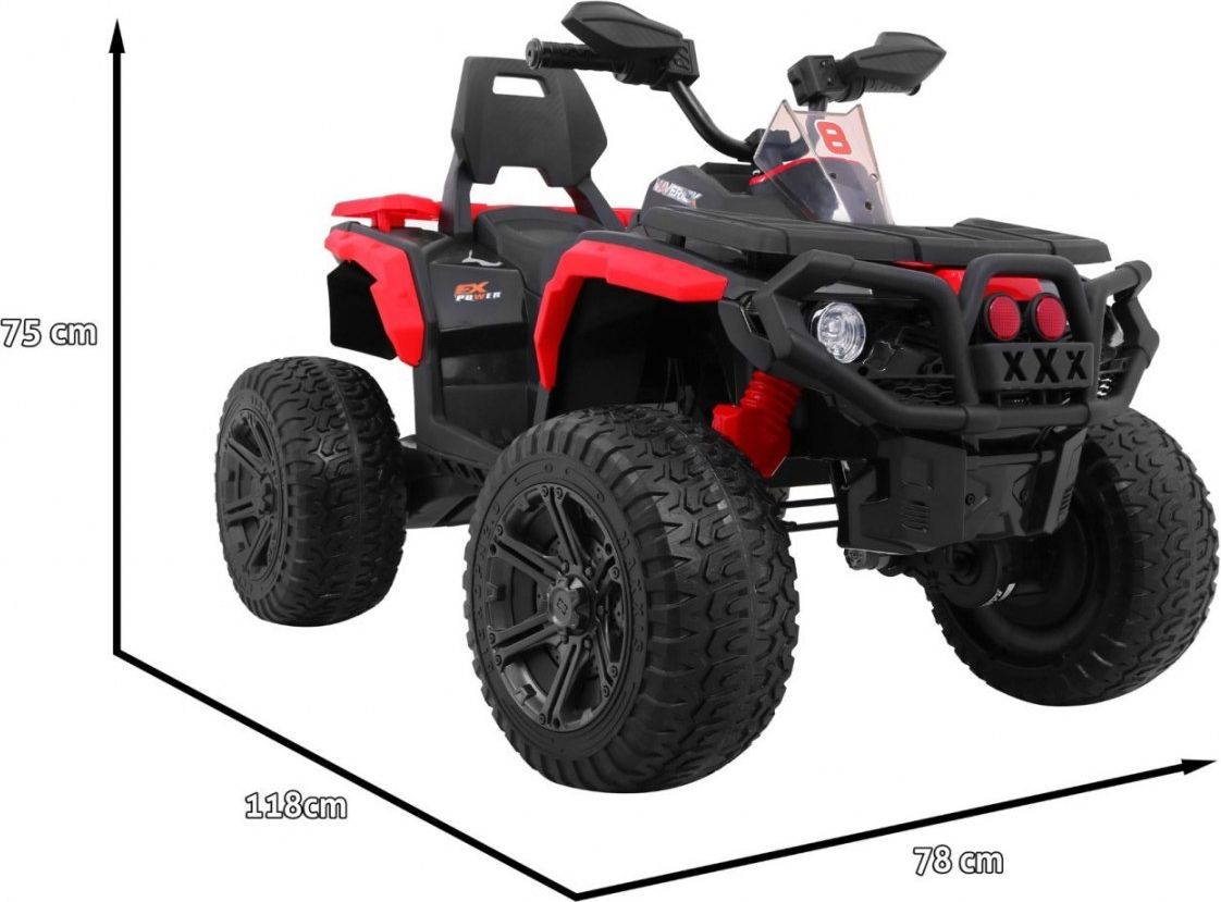 Elektrická čtyřkolka Maverick 4x4 - modrá - obrázek 4