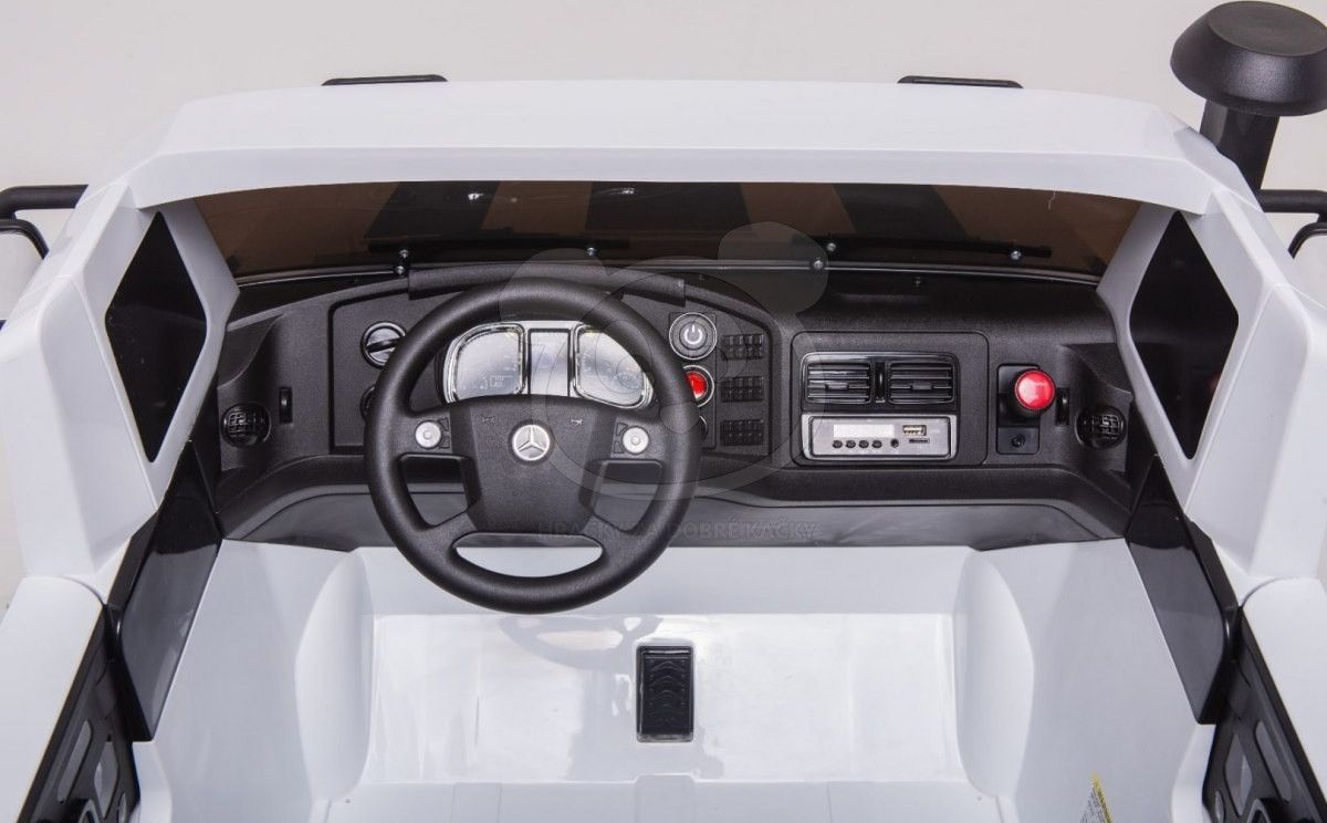Elektrické autíčko Mercedes-Benz Zetros - bílé - obrázek 14