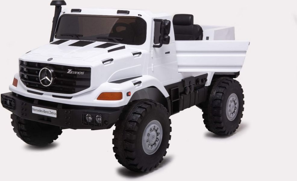 Elektrické autíčko Mercedes-Benz Zetros - bílé - obrázek 2