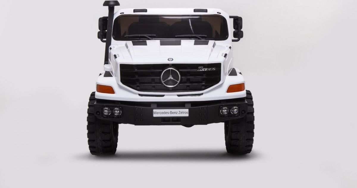 Elektrické autíčko Mercedes-Benz Zetros - bílé - obrázek 3