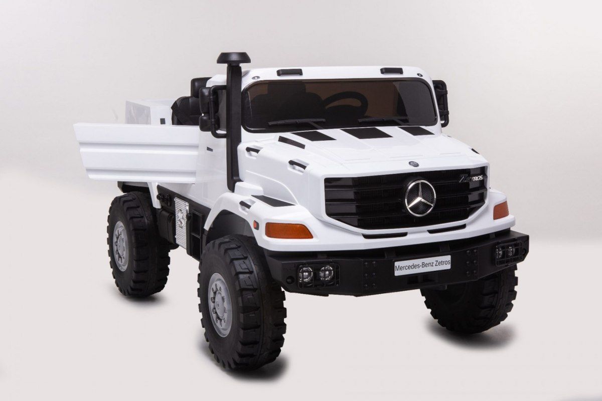Elektrické autíčko Mercedes-Benz Zetros - bílé - obrázek 6