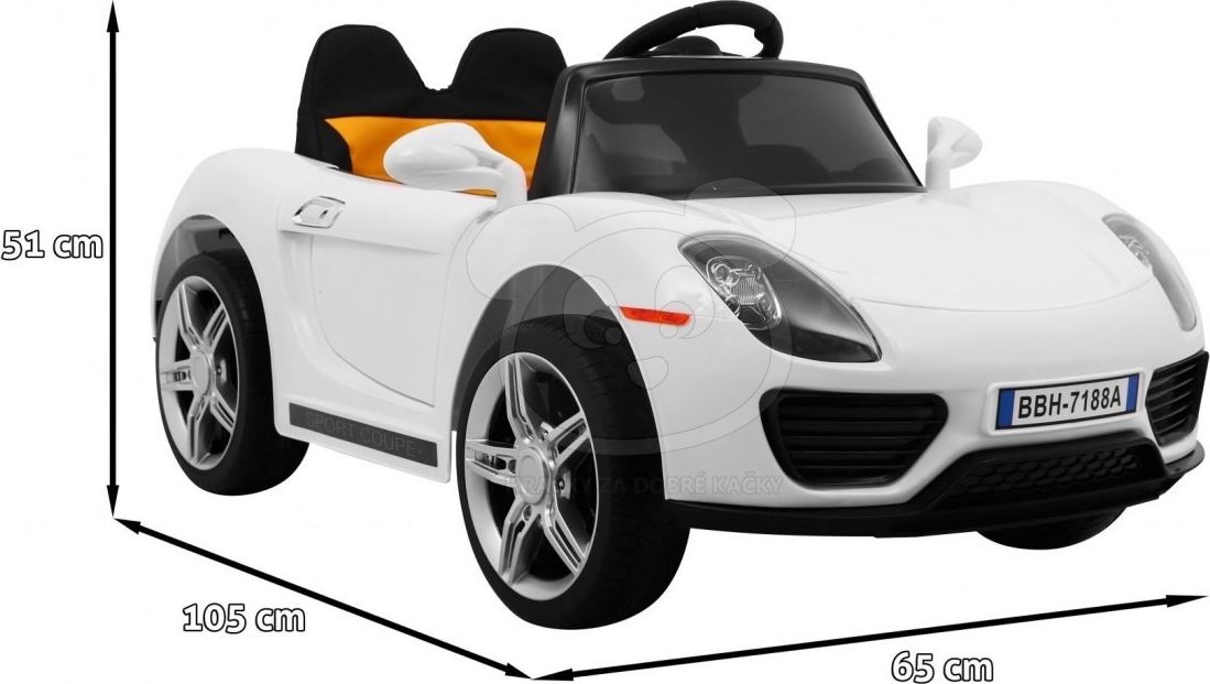 Elektrické autíčko Roadster - červené - obrázek 3