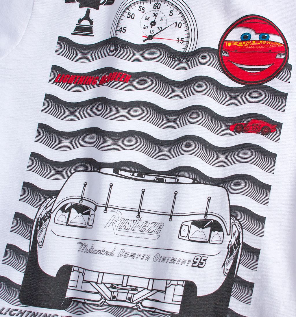 Dětské tričko DISNEY CARS McQUEEN bílé Velikost: 98 - obrázek 2