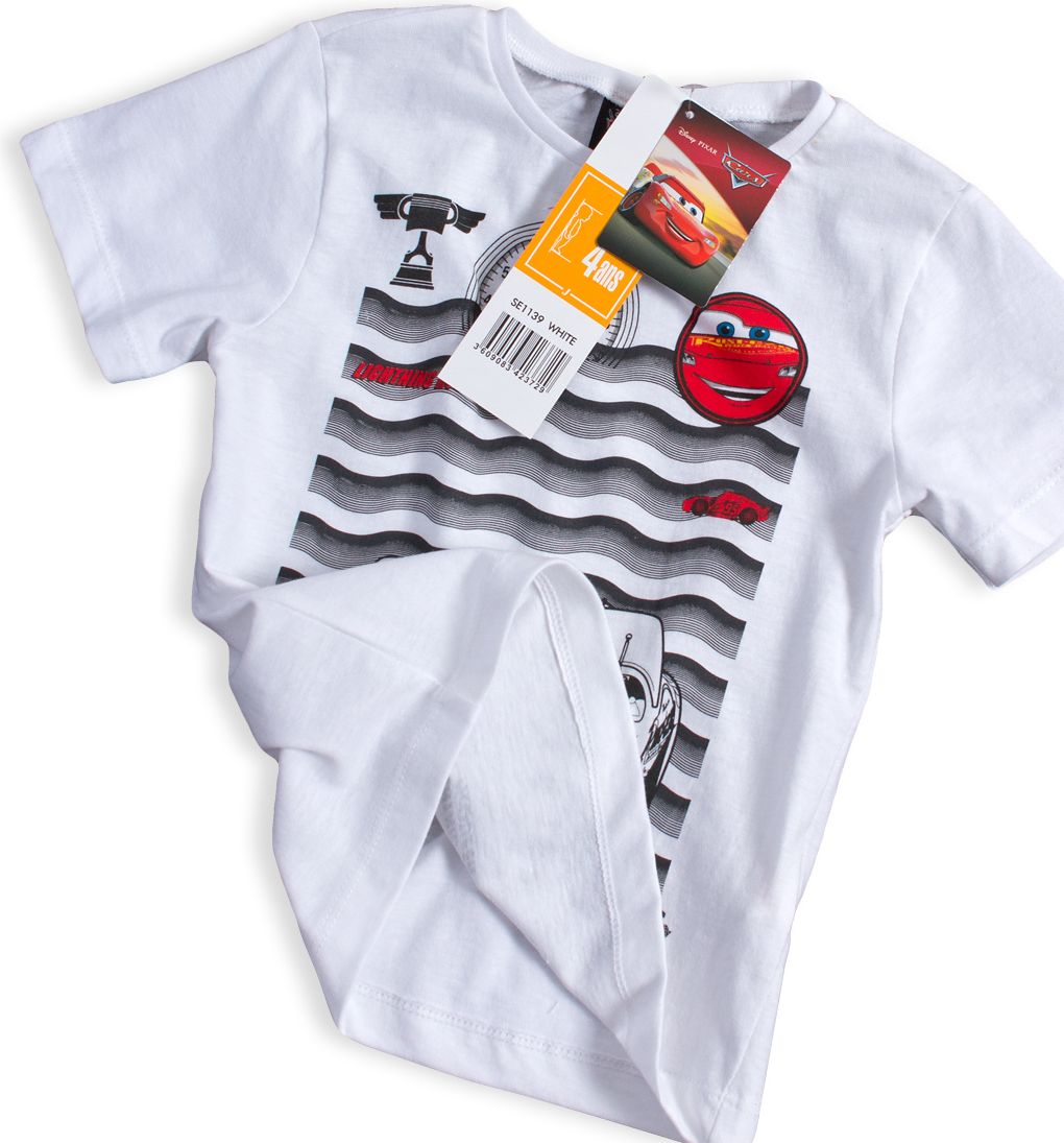 Dětské tričko DISNEY CARS McQUEEN bílé Velikost: 98 - obrázek 3