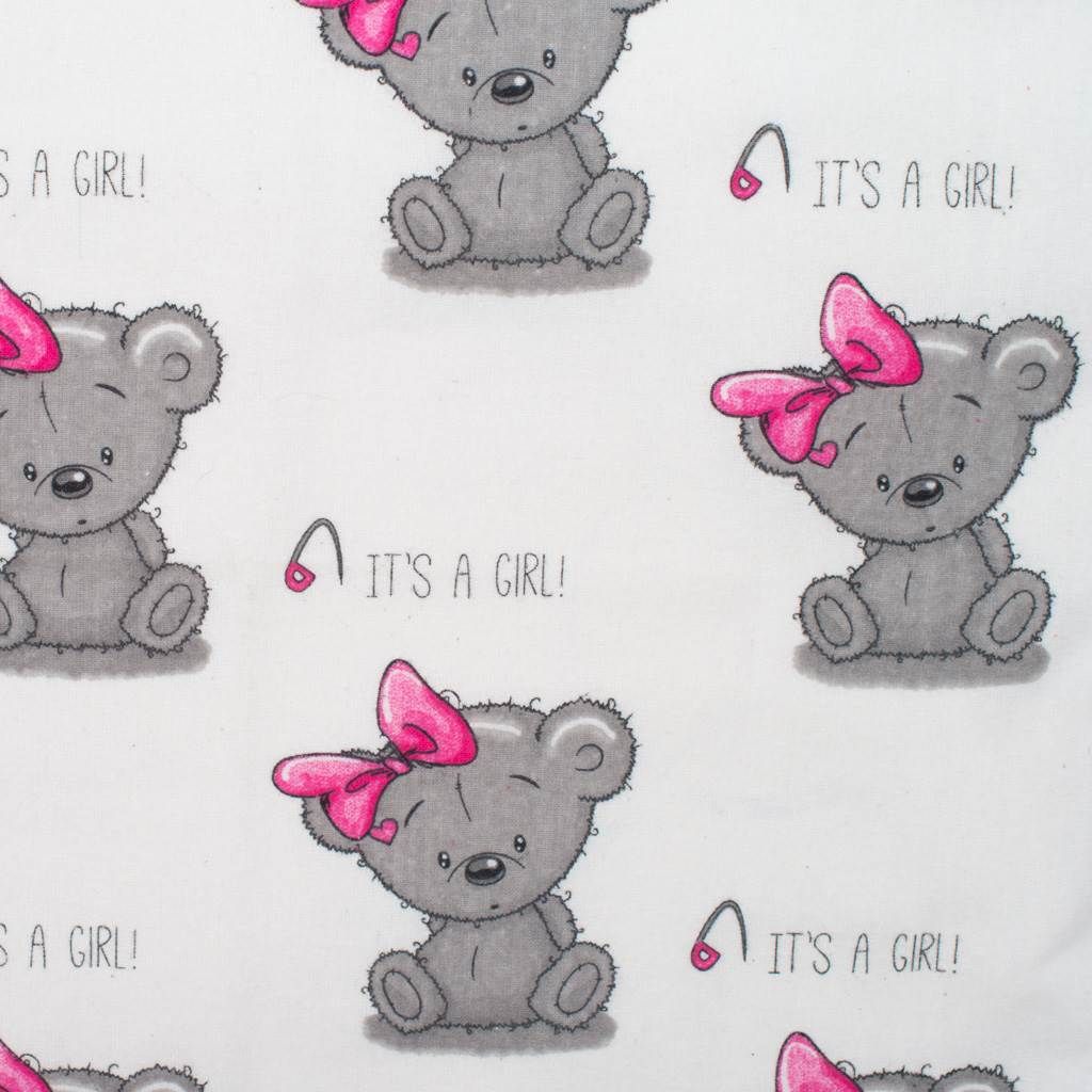 NEW BABY | Nezařazeno | Nepromokavá flanelová podložka New Baby Cute Teddy růžová | Růžová | - obrázek 16