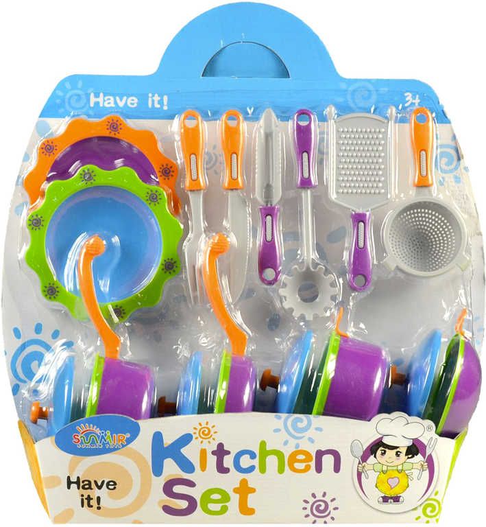 Souprava dětská kuchyňská set nádobí s nástroji a doplňky plast - obrázek 1