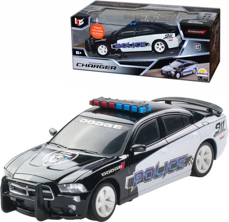 RC Auto Dodge Charger 2014 policie na dálkové ovládání na baterie 27MHz - obrázek 1