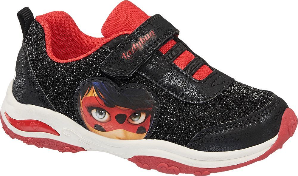 Deichmann - Miraculous Černé tenisky na suchý zip Kouzelná beruška a Černý kocour 29 černá - obrázek 1
