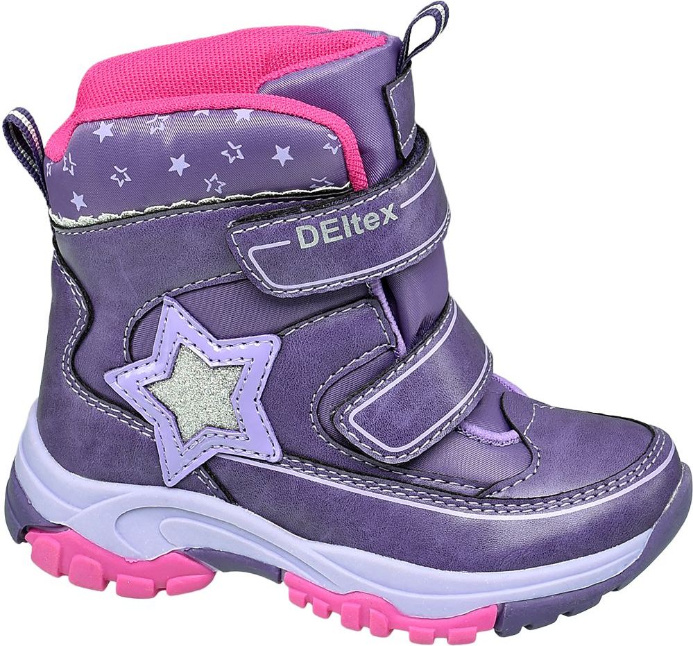 Deichmann - Cortina Fialová kotníková obuv na suchý zip Cortina s TEX membránou 28 fialová - obrázek 1