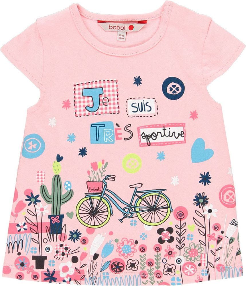 Boboli dívčí tričko 68 růžová - obrázek 1