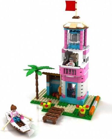 Blocki Blocki Lalilandia stavebnice Mořský maják typ LEGO FRIENDS 303 dílů - obrázek 1