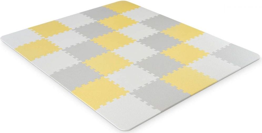 Pěnové skládací puzzle Kinderkraft Luno Yellow 2020 - obrázek 1