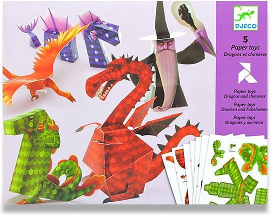 Djeco Origami skládačka - Draci - obrázek 1