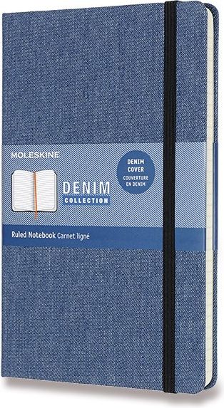 Moleskine Zápisník Denim L, linkovaný, sv. modrý A5, 120 listů - obrázek 1