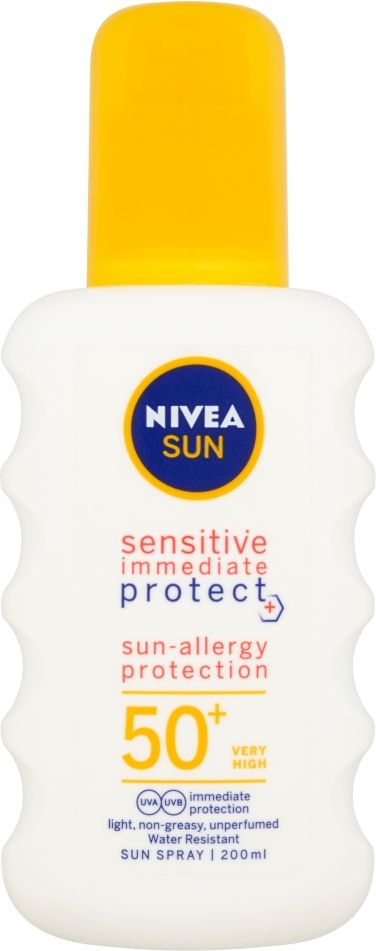 NIVEA Sun Sensitive Sprej na opalování OF 50+ 200 ml - obrázek 1