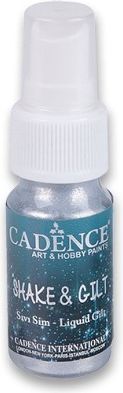 Cadence Textilní barva ve spreji třpytivá stříbrná - obrázek 1