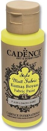 Cadence Barvy na textil Style Matt Fabric žlutá, 59 ml - obrázek 1