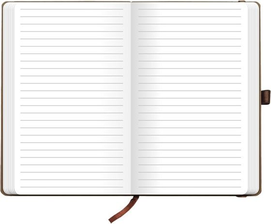 Notes linkovaný s kapsou - A5 - hnědý - obrázek 4