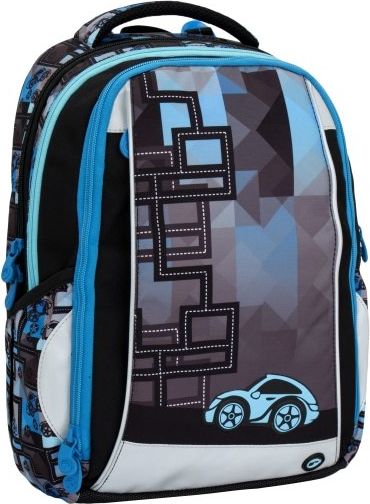 Klučičí školní batoh pro prvňáčky Bagmaster MERCURY 6 B BLUE/BLACK - obrázek 1