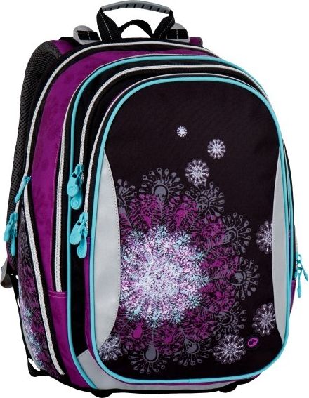 Školní batoh Bagmaster ELEMENT 7 A BLACK/VIOLET/BLUE - obrázek 1