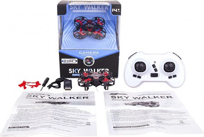 SKY WALKER Nano dron s WIFI FPV přenosem, BAROMETR, AUTO START/PŘISTÁNÍ, KOMPAS - obrázek 4