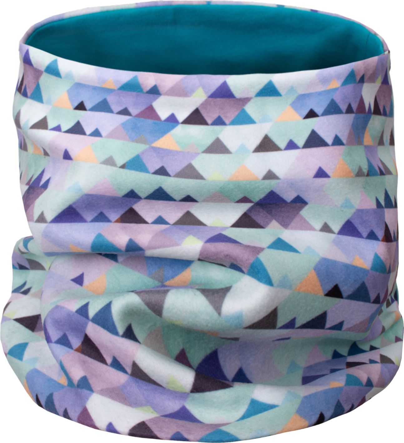 Unuo, Fleecový nákrčník, Mini trojúhelníčky, kluk (fleece neck tube, triangles, boy) - obrázek 1