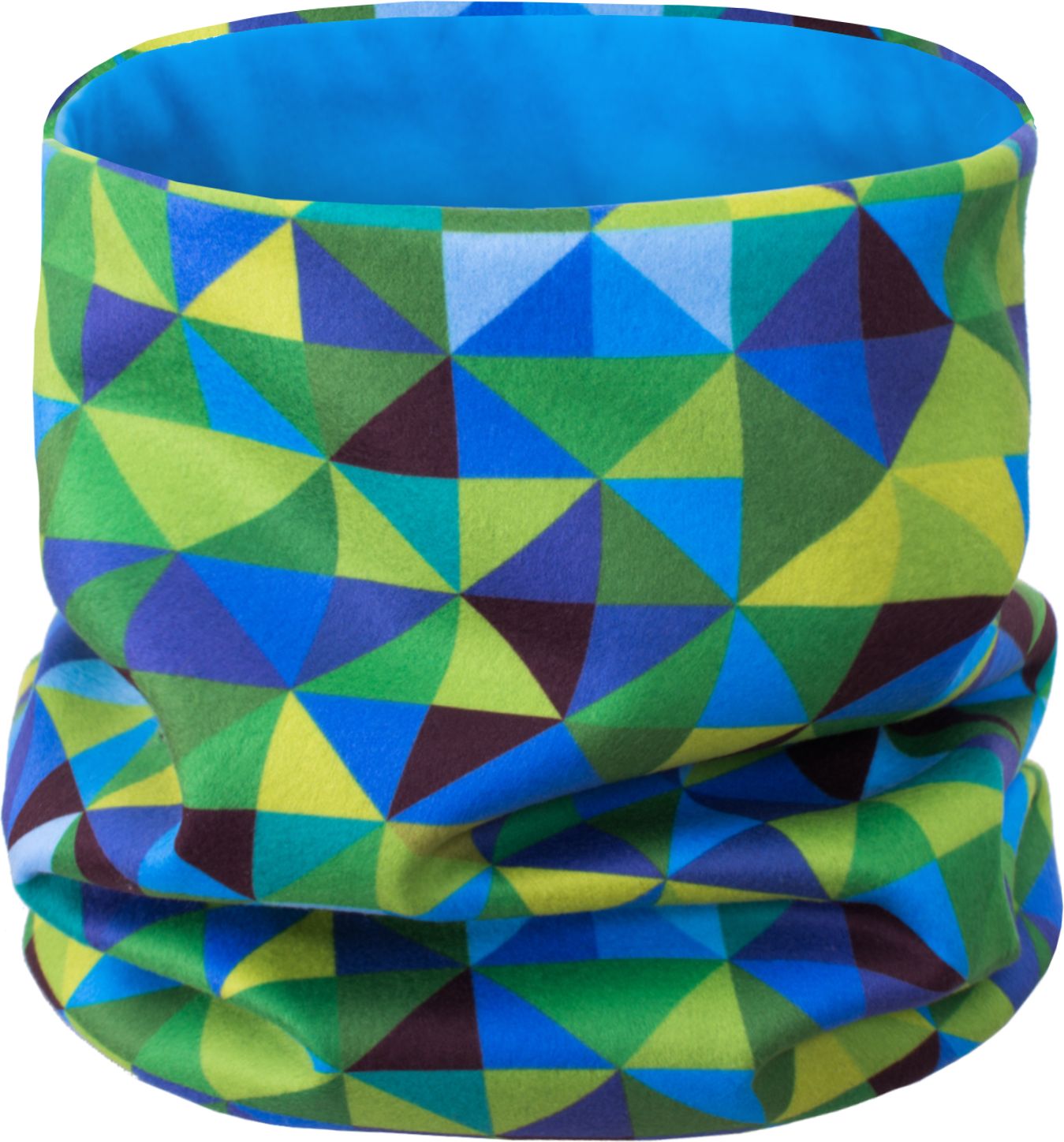 Unuo, Fleecový nákrčník, Triangl, kluk (fleece neck tube, triangle, boy) - obrázek 1