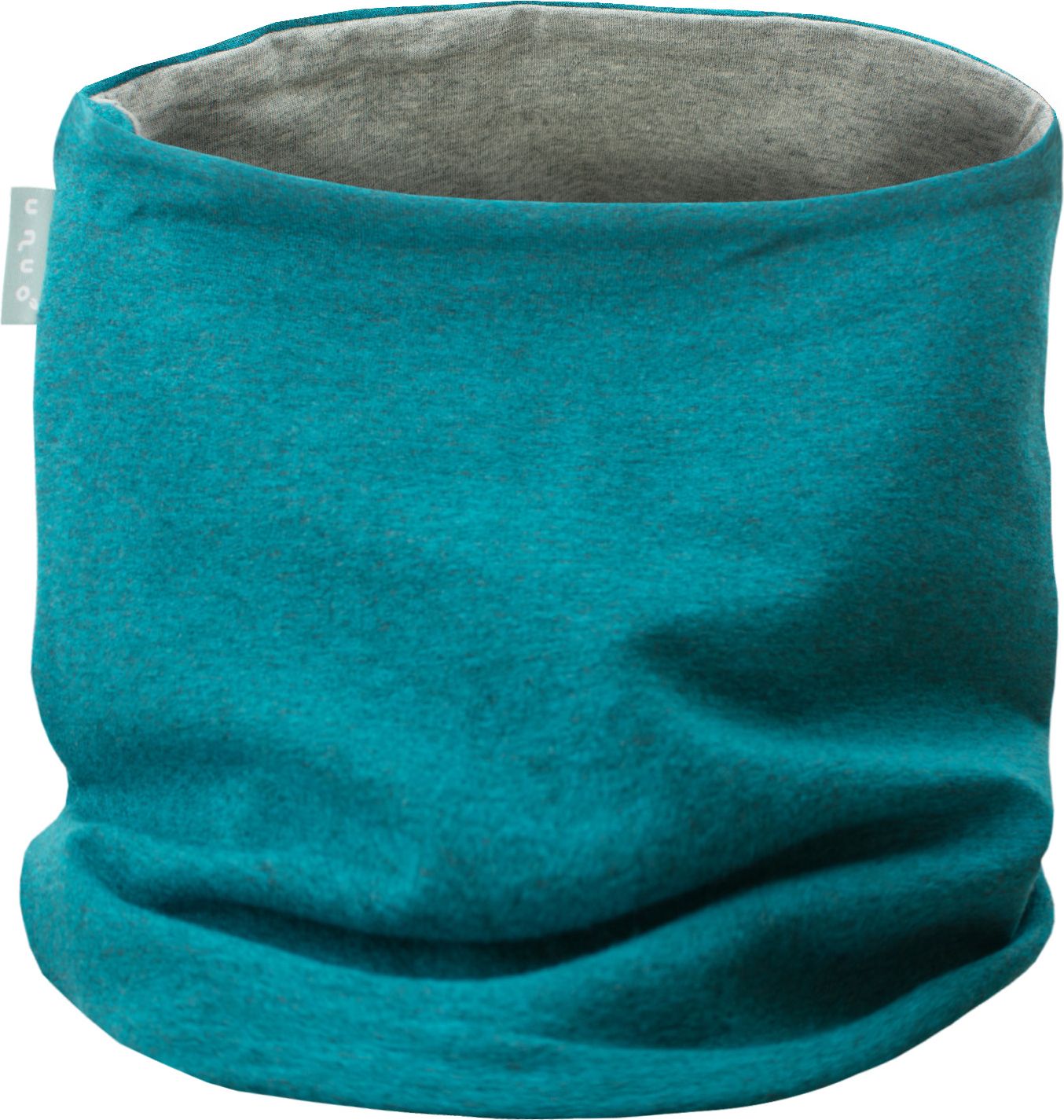 Unuo, Teplákovinový nákrčník, Aqua melír (Neck tube aqua melange) - obrázek 1