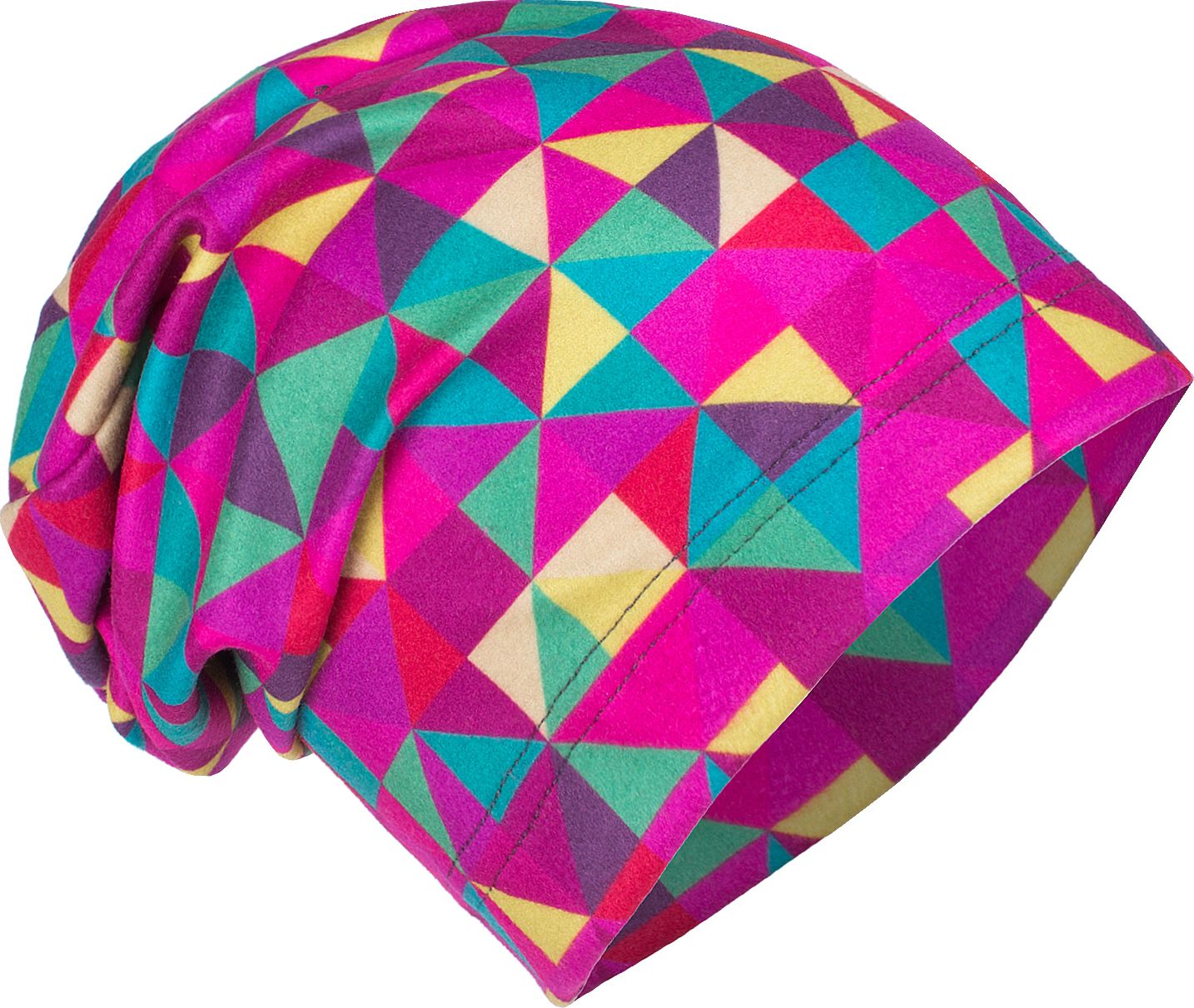 UNUO Fleecová čepice TRIANGL holčičí XS (42 - 44 cm) - obrázek 1