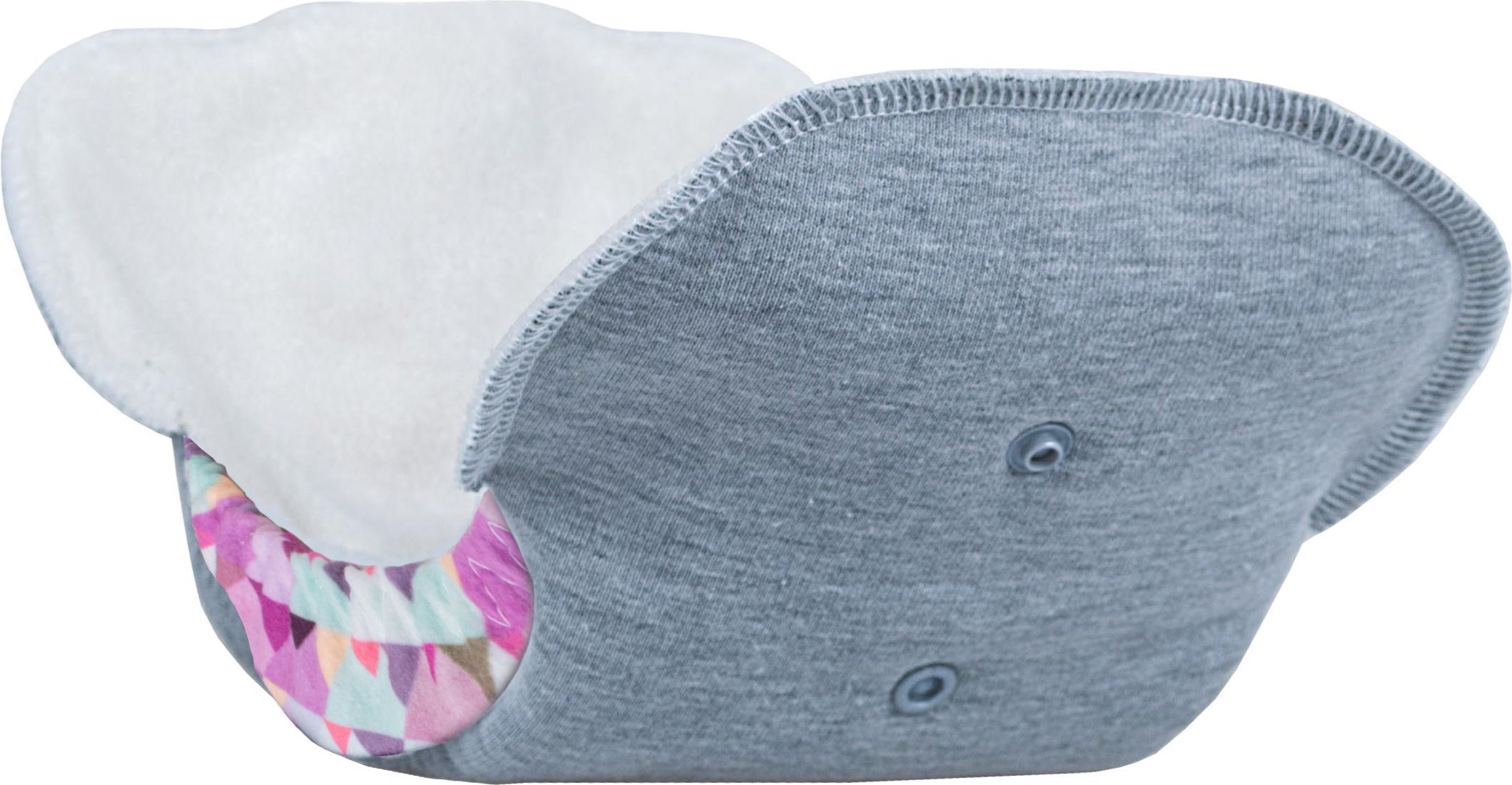 unuo SIO s kapsou, Mini trojúhelníčky holka (SIO - Snap in one nappies with wings) - obrázek 1