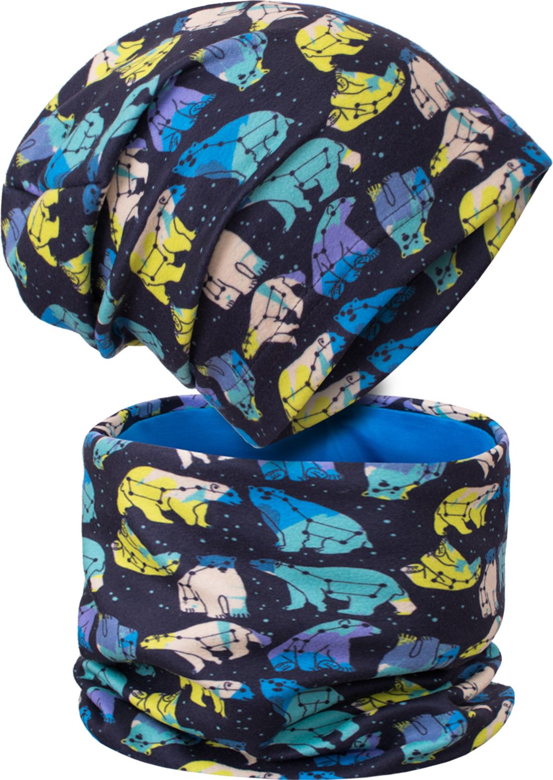 Unuo, Fleecový nákrčník, Souhvězdí medvěda, kluk (fleece neck tube, Great Bear, boy) - obrázek 2