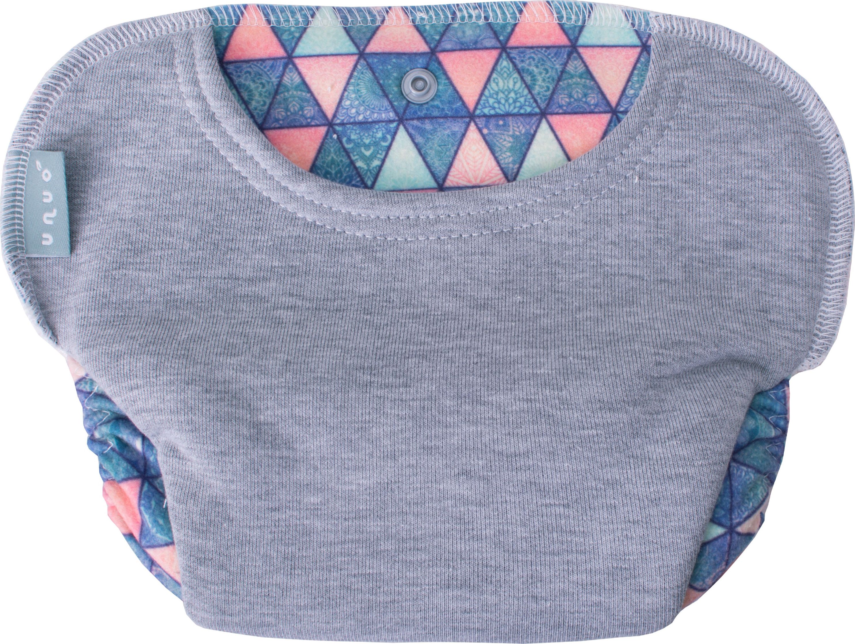 unuo SIO s kapsou, Triangl mandaly (SIO - Snap in one nappies with wings) - obrázek 2