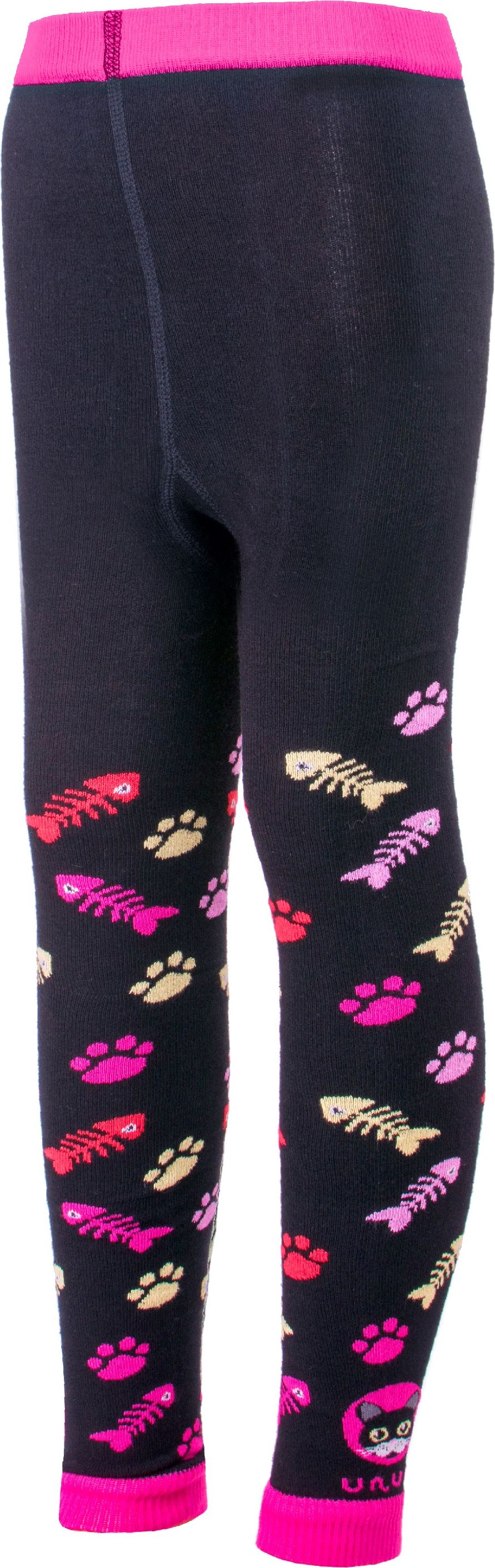 Trepon unuo Bambusové legíny Kočka fuchsiové (viscose (bamboo) leggings) Velikost ponožky, punčocháče, legíny (Size socks) EU: 98/104 - obrázek 1