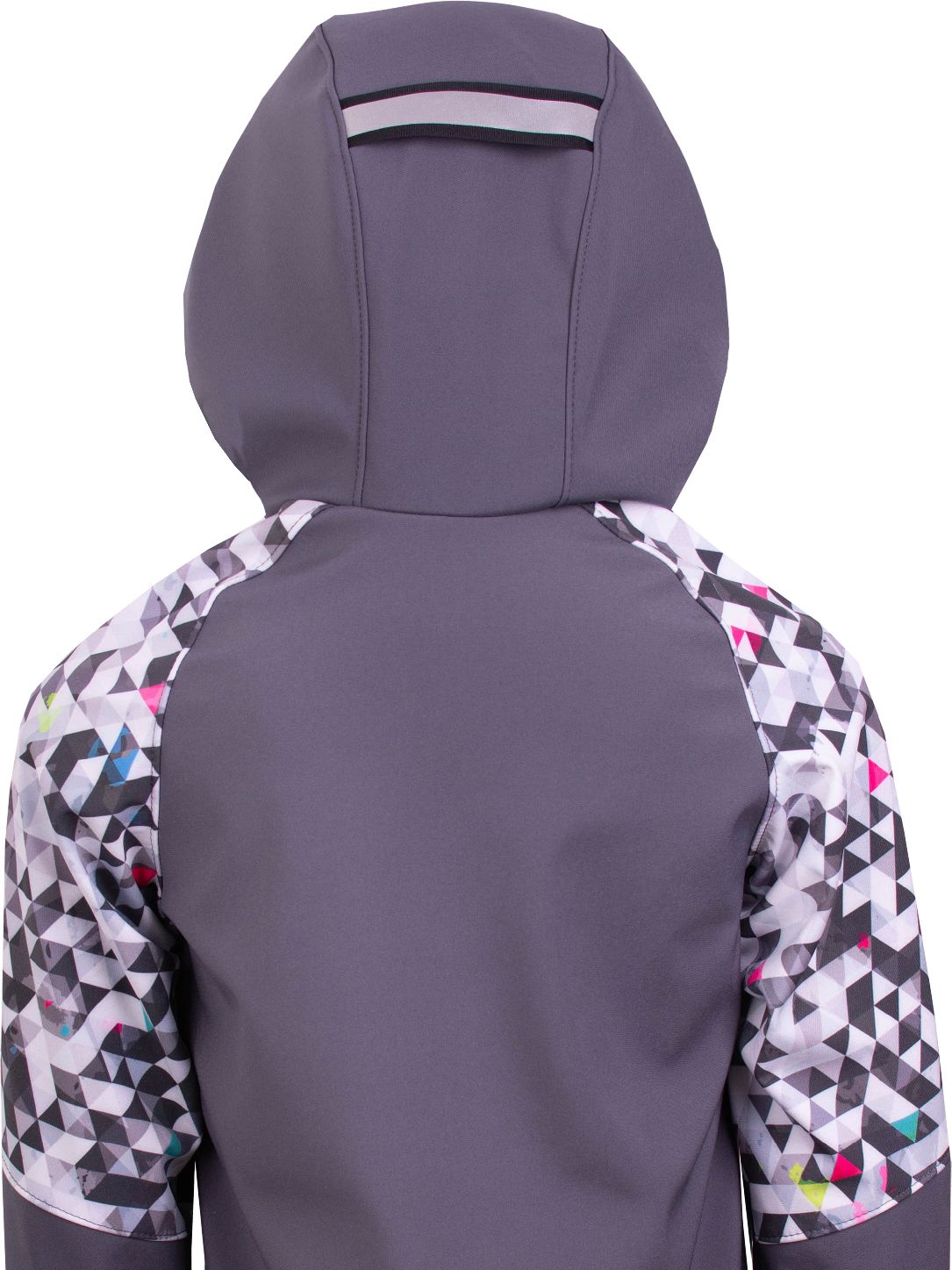 Unuo, Softshellová bunda s fleecem Street, Tm. šedá, Metricon kluk (fleece softshell jacket Street, dark grey, metricon boy) Velikost (Size): 128/134 - obrázek 2