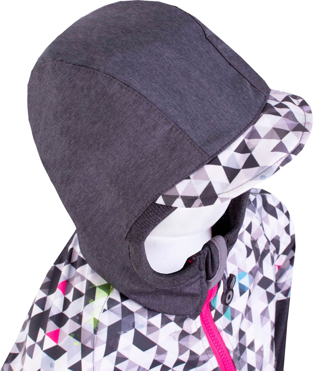 Unuo, Softshellová bunda s fleecem Street, Tm. šedá, Metricon holka (fleece softshell jacket Street, dark grey, metricon girl) Velikost (Size): 146/152 - obrázek 6