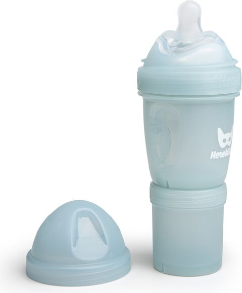 Herobility HeroBottle Antikoliková kojenecká láhev 140ml, šedá - obrázek 2
