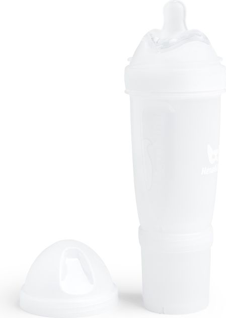 Herobility HeroBottle Antikoliková kojenecká láhev 240 ml, bílá - obrázek 2