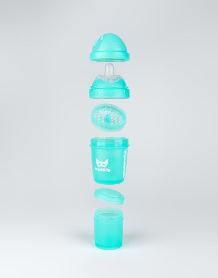 Herobility HeroBottle Antikoliková kojenecká láhev 340 ml, bílá - obrázek 2