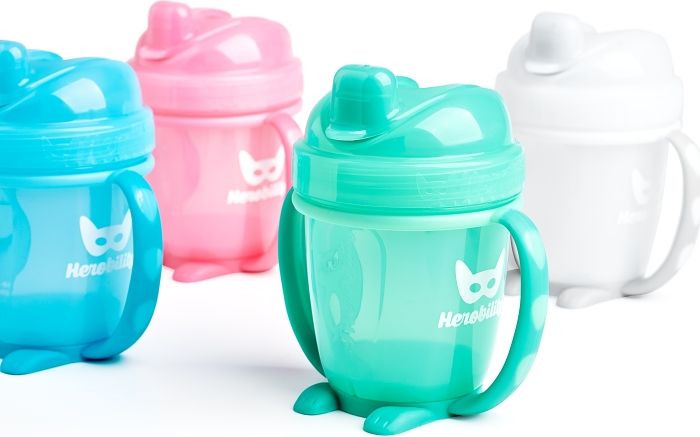 Herobility HeroSippy Netekoucí hrneček 140 ml, fialový - obrázek 5